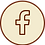 Facebook logo icon in circular beige background for Smile Lodge social media link