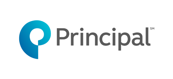 Principal Financial Group logo with blue stylized P icon and gray text on white background