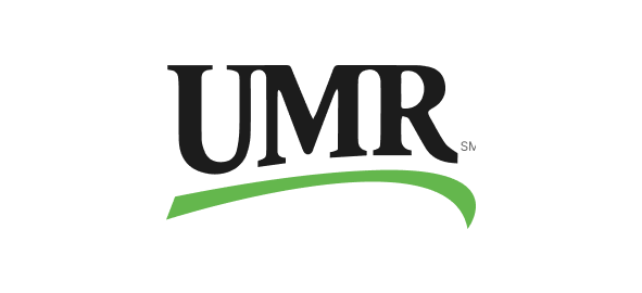 UMR logo with green curved underline on white background
