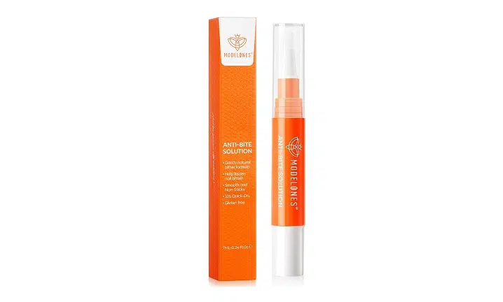 Orange sunscreen bottle and spray applicator displayed with packaging against white background.